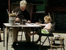 David Lynch with Lula in his Hollywood Hills studio